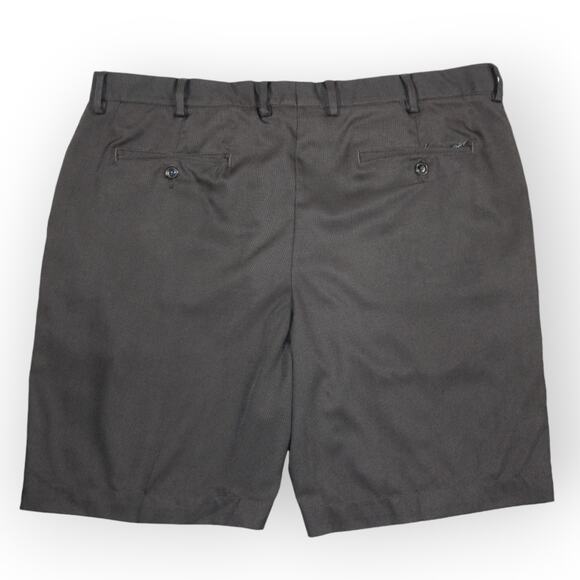 2 Pair Golf Shorts (40) Greg Norman Alltex Khaki & Charcoal Grey 9" Inseam - Picture 6 of 7
